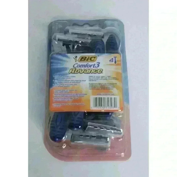 Bic Comfort 3 Advance Disposable Razors (4 Count) New Unopened Package - Picture 5 of 8